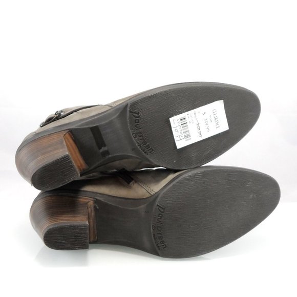 NIB$340 Paul Green Joellen Leather Slouch Buckle Ankle Bootie Western Boot 6 8.5 - Picture 9 of 12